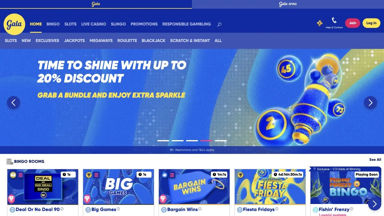 Gala Bingo public website