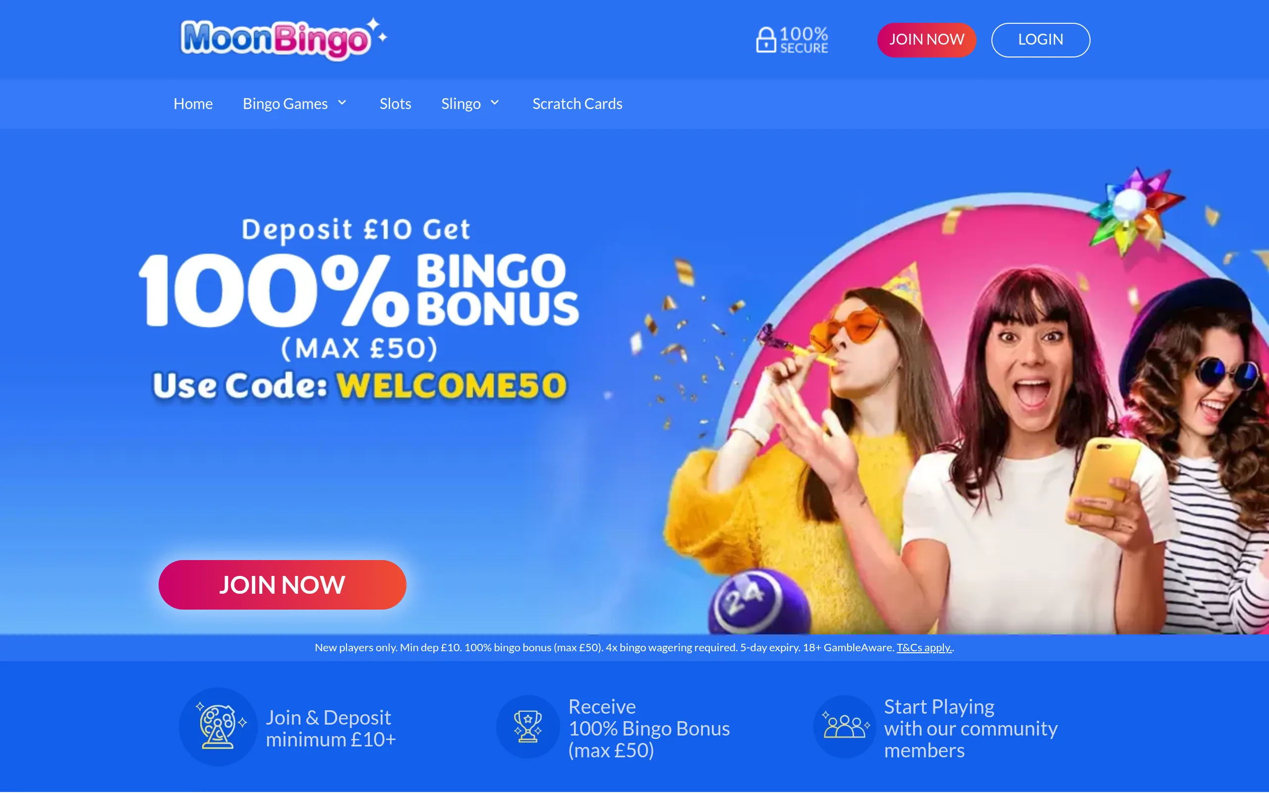 Moon Bingo public website